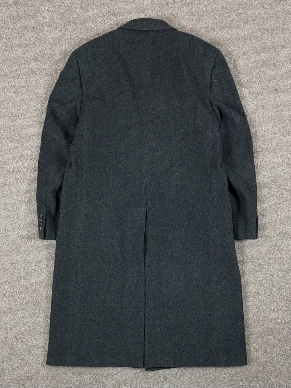 Vintage Hart Schaffner & Marx Grey Long Wool Overcoat Men’s Large Winter Coat